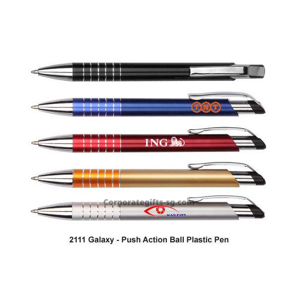 2111 Galaxy - Push Action Ball Plastic Pen, Promotional Gifts, Promotional Gift, Singapore